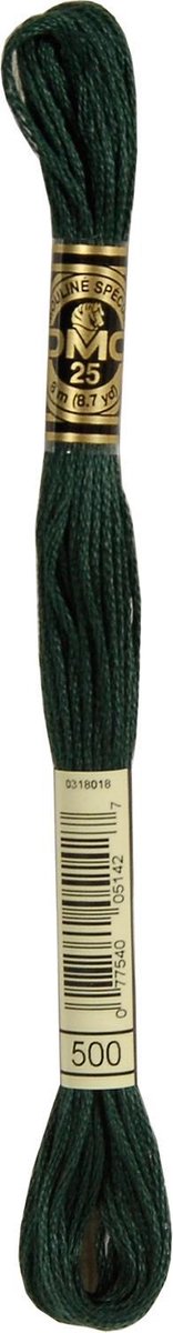 DMC Muline Draad 500 Zeer Donker Blauwgroen