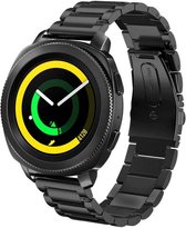 Samsung Gear Sport bandje / Galaxy Watch 42mm SM-R810 RVS Zwart Metaal Watchbands-shop.nl