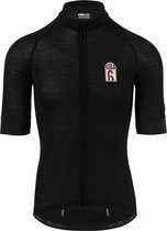 AGU Solid Merino Fietsshirt SIX6 Heren - Zwart - XL