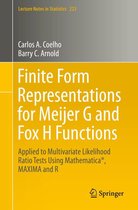 Lecture Notes in Statistics 223 - Finite Form Representations for Meijer G and Fox H Functions
