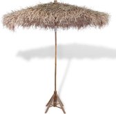 Parasol van bamboe met dak van bananenbladeren 210 cm