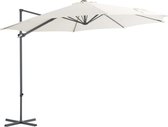 Zweefparasol met stalen paal 300 cm zandkleurig