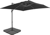 Parasol met draagbare voet antraciet