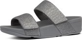 FitFlop™ Mina Crystal Slides Microfibre Pewter - Maat 38