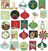 Creotime Stickers Kerst 4-5,4 Cm 25 Stuks