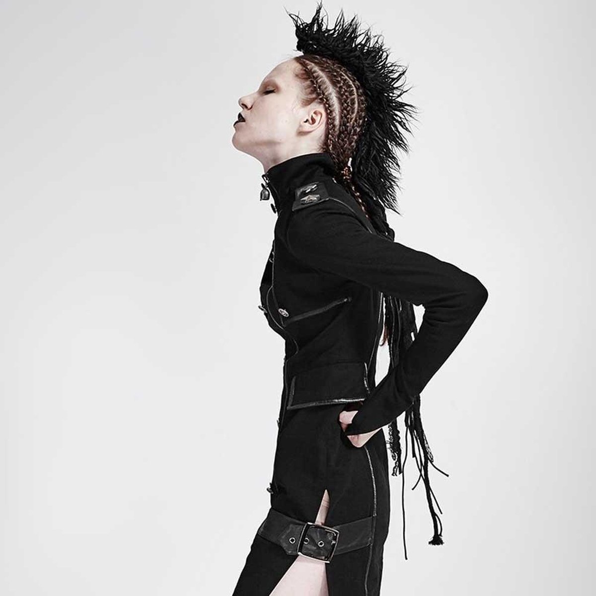 Accessoire tête / cheveux Foxa Mohawk noir - Métal gothique - Punk Rave |  bol.com