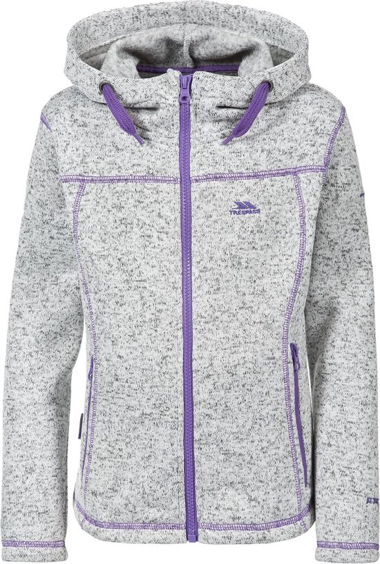 Foto: Trespass childrens girls lovell hooded fleece jacket ghost marl 