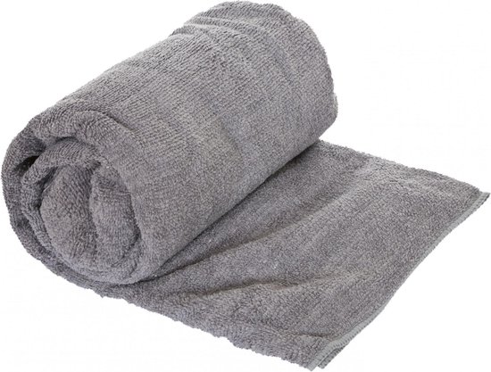 Trespass Transfix Mikrofasertuch - Schnelltrocknend, 140x80 Cm, Storm Grey, Mit Klettverschluss Und Netzbeutel