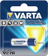 1x Varta V27A  - 12volt  (niet oplaadbaar)