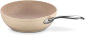 Korkmaz A1273-Granita- Wokpan Rvs Steel-Taupe- 24x6.5 cm