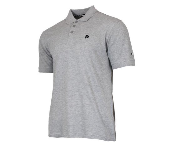 Donnay Polo - Polo de sport - Homme - Taille XXL - Gris clair chiné