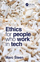 Boekomslag 'Ethics for people who work in tech' met titel en auteur op een achtergrond van witte bouwstenen.