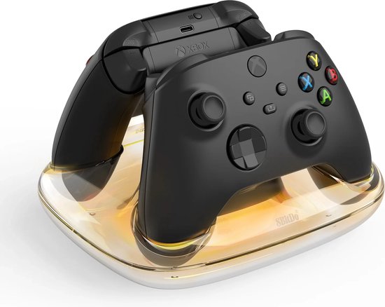 8Bitdo Dual Charging Dock Oplaadstandaard - Xbox Series X|S, Xbox One - Zwart/Transparant