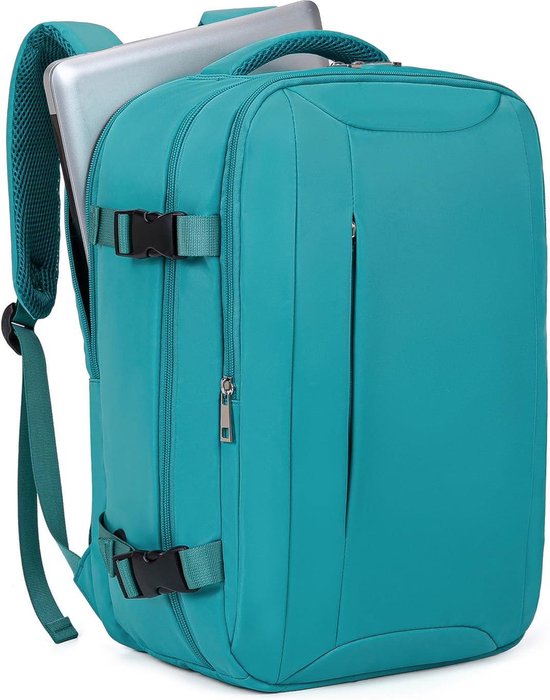 Kono Cabine Tas 45x36x20 voor Easyjet Onderstoel Reistas 30L Handbagage Draagtas Weekendtas Waterafstotende Laptop Rugzak (Marineblauw