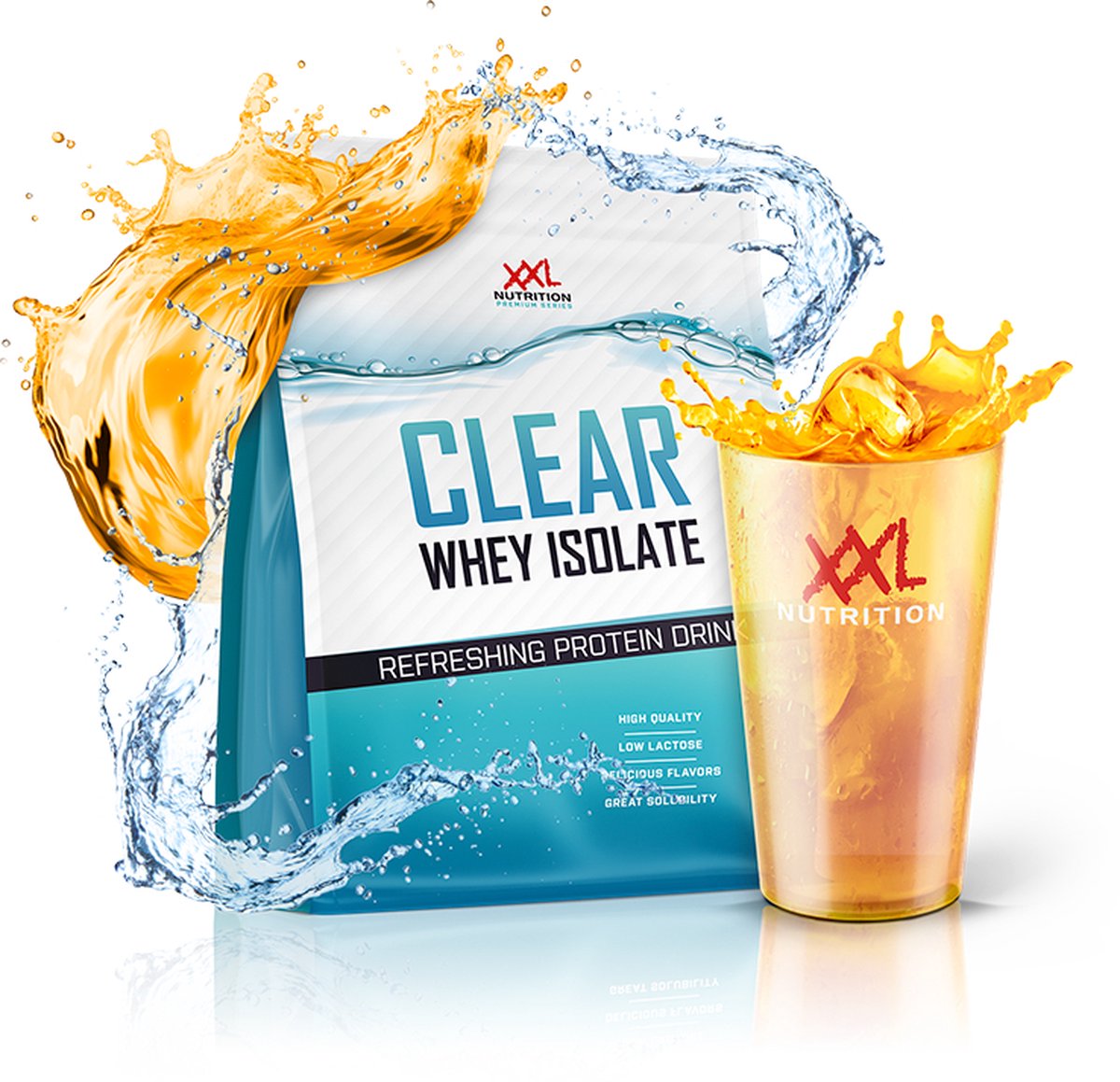 Goedkoopste XXL Nutrition - Clear Whey Isolate - 84 Eiwit - Proteine Limonade, Eiwitshakes, Proteine Poeder - Diverse Smaken - Ice tea Peach - 500 gram (20 shakes