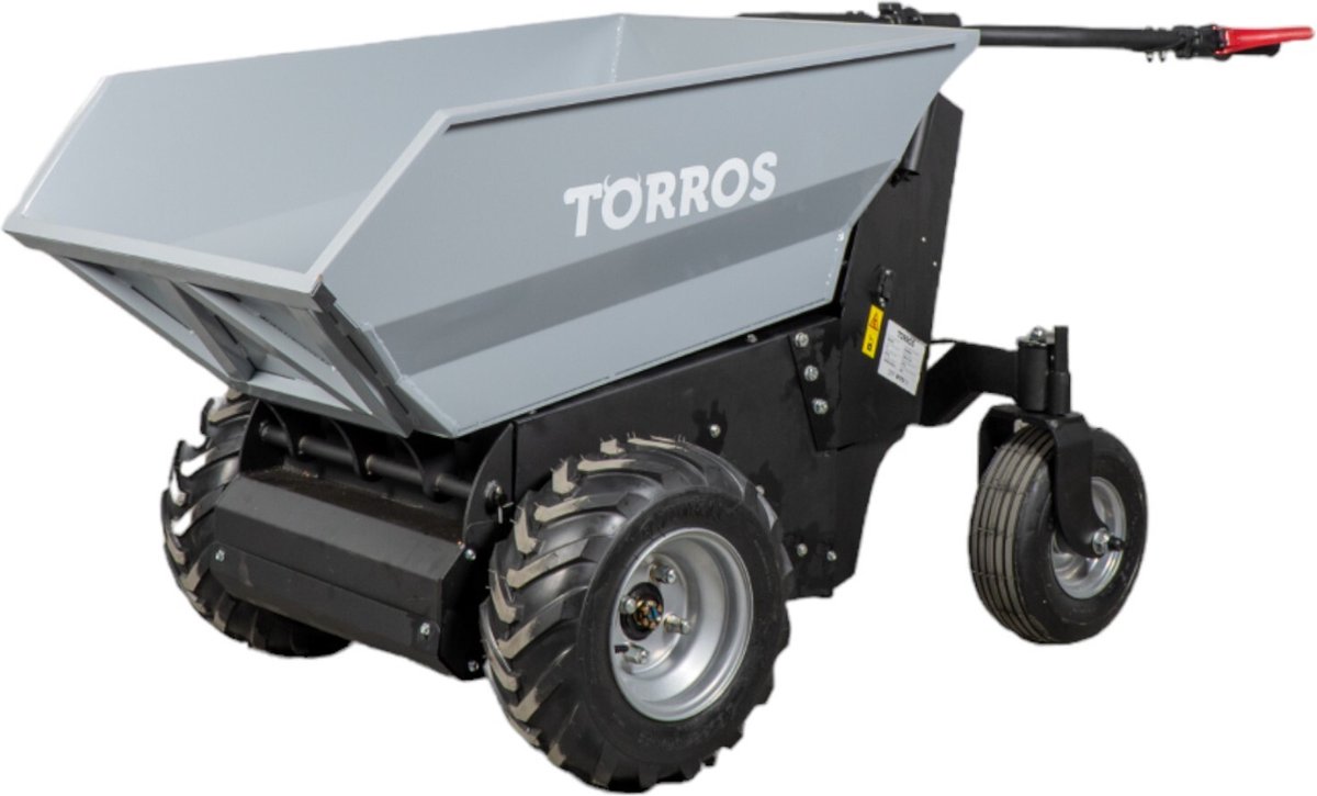 Elektrische dumper 4 wielen 220 liter 500kg 4 wielen elektrische kip met batterij 48V Torros MED501H