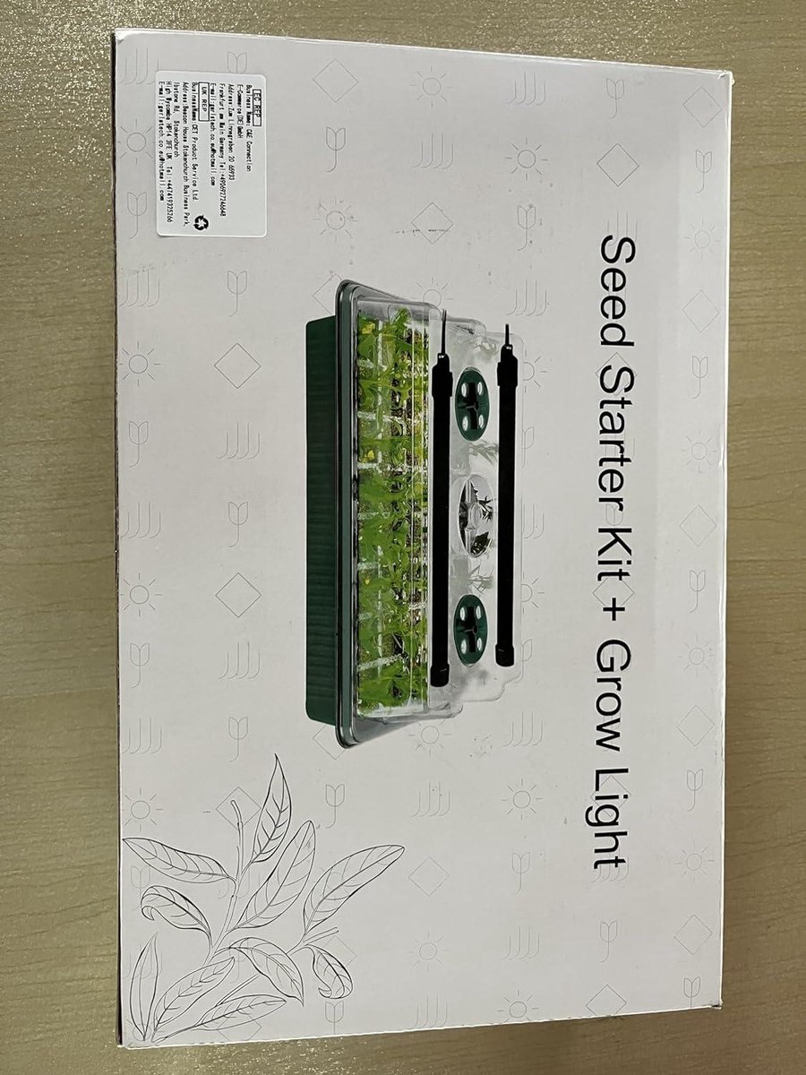 4 stuks zaailingen starter trays met groeilicht, 160 cellen