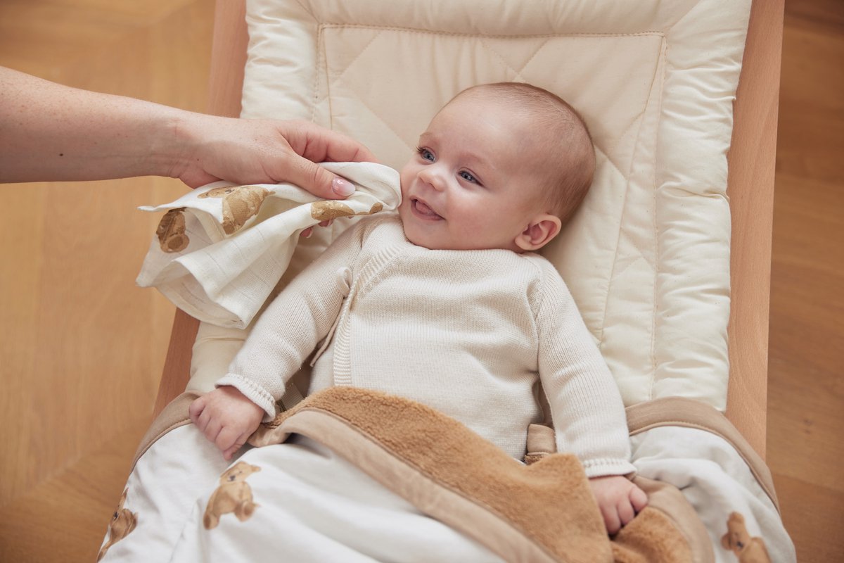 Jollein Monddoekje Hydrofiel Teddy Bear – 3 stuks - Afbeelding 3