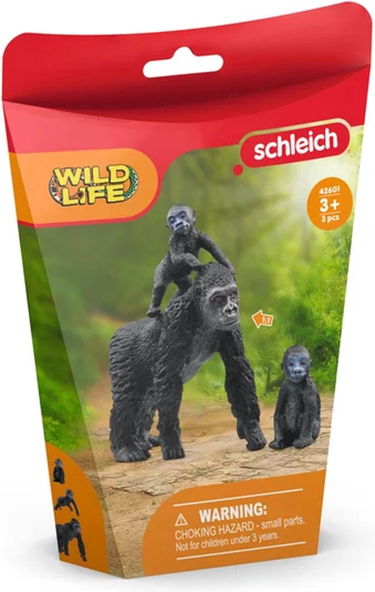 schleich WILD LIFE Gorilla familie - Speelfigurenset - 42601 — afbeelding 8