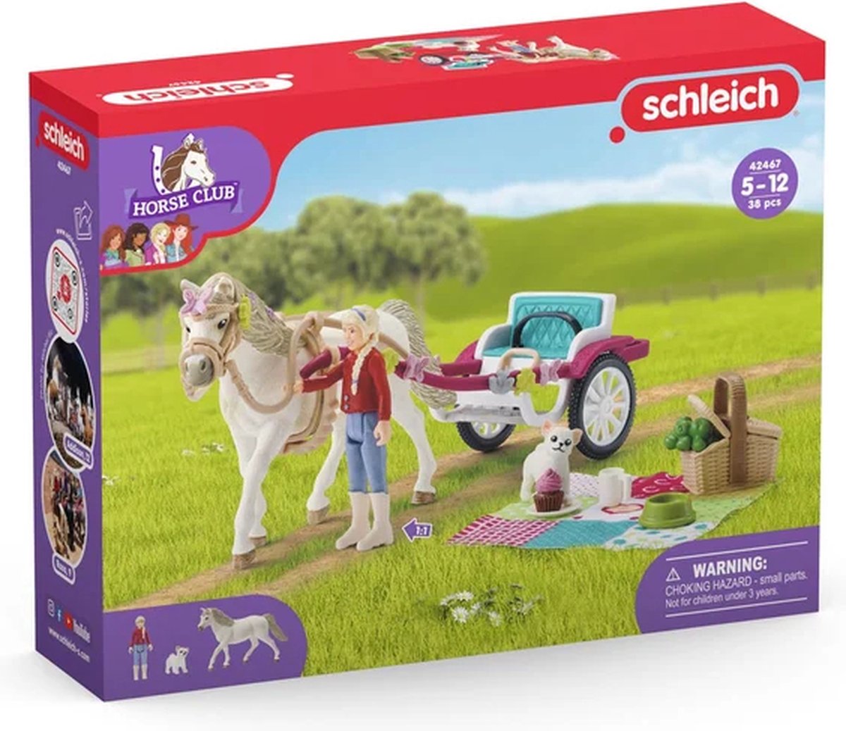 schleich HORSE CLUB Speelfigurenset - Koets voor paardenshow - Kinderspeelgoed voor Jongens en Meisjes - 5 tot 12 jaar - 33 Onderdelen - 42467 — afbeelding 24