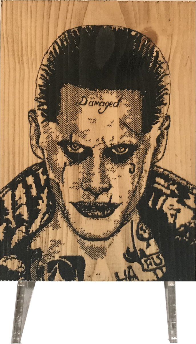 CharredArt - Houten Bord Joker | Hout kunst - Batman - Huis Decoratie Woonkamer - Wanddecoratie Accessoires - Kamer Interieur Decoraties