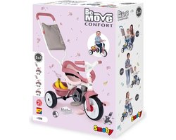 Product: Smoby Be Move Comfort Roze - Driewieler met duwstang, van het merk 
