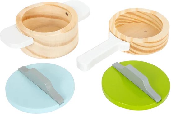 Small Foot - Houten Kookgerij en Servies Set, 15dlg. van Small Foot — afbeelding 4