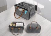 Camper Bordenhouder Vilt - Beukerhouder Servies Organizer - 1 Delige Set