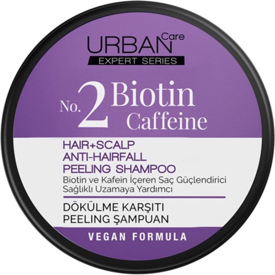 Urban Care No.2 Biotin Caffeine Hair + Scalp Anti-Hairfall Peeling Shampoo