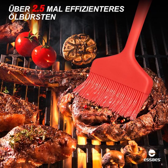 Extra große Silikon-Grill bürste Weithalsöl Lebensmittel qualität Borste Sweep S