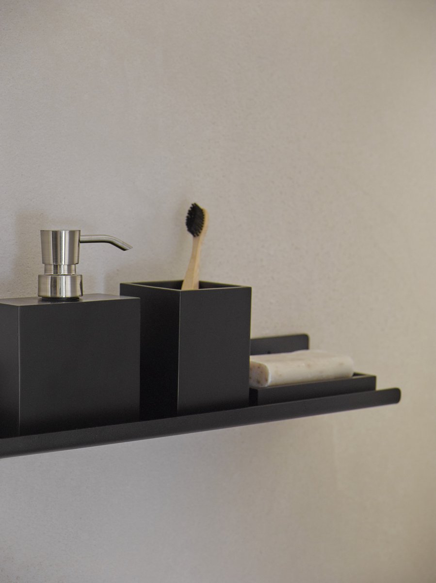 Aquanova Cyra Wandplank badkamer Black