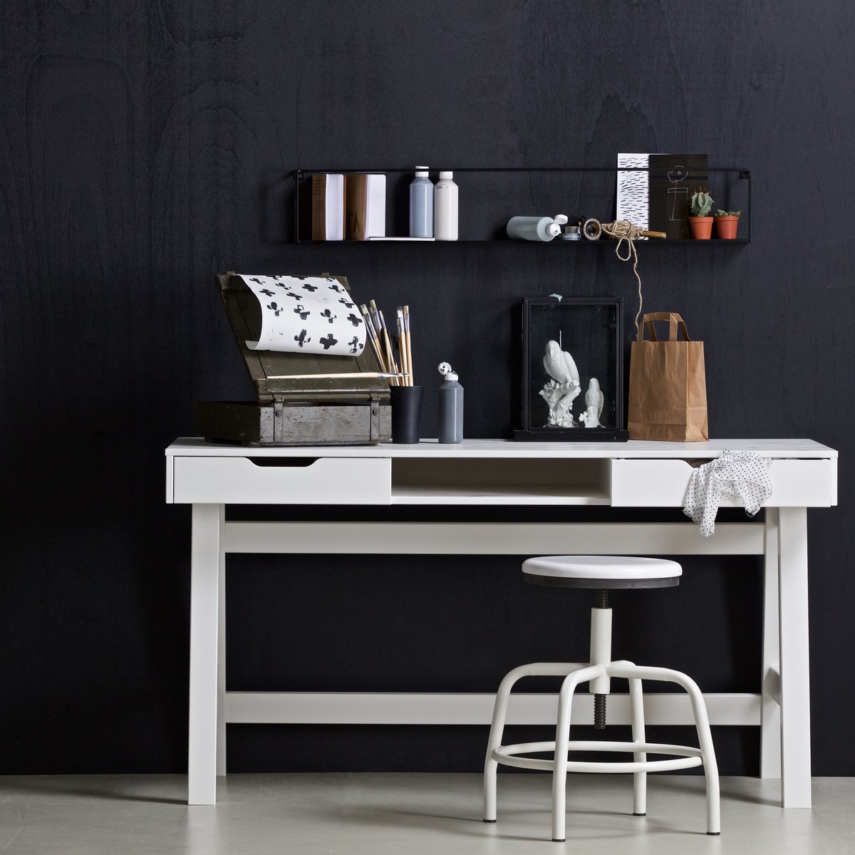 WOOOD WOOOD Nikki Bureau Wit 75x140 - afbeelding 4