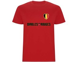 België WK 2026 Rood T-shirt - Diables Rouges - Unisex Shirt