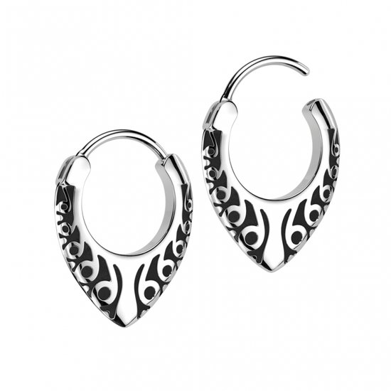 Boucles d'oreilles tribales déroulantes
