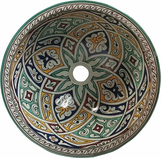 Lavabo marocain en céramique Fes140