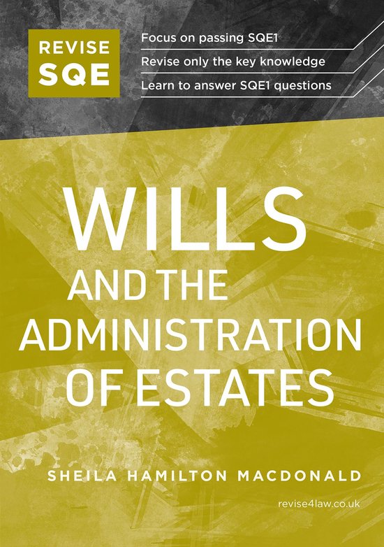 Revise SQE Wills and the Administration of Estates - cover