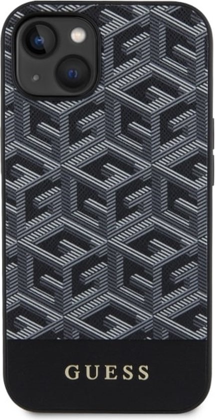Coque Arrière Guess G-Cube MagSafe - Apple iPhone 14 Plus (6.7") - Zwart