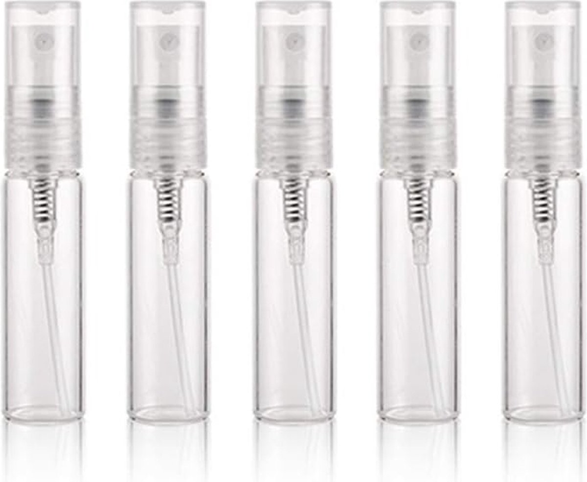 Goedkoopste Hervulbare Parfumflessen Set voor Reizen - Draagbare Parfumverstuivers - 20 Stuks - Lekvrije Sluitingen - Duurzaam en Herbruikbaar - Ideaal voor Onderweg - Transparante Kunststof Flesjes - Inclusief Gebruiksaanwijzing