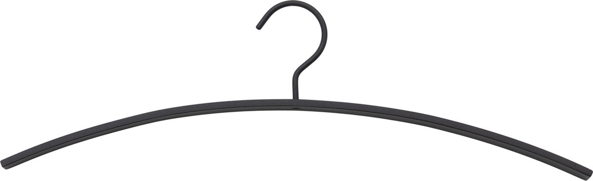 Spinder Design kledinghangers Octavia - Zwart - Set van 5 stuks - Staal