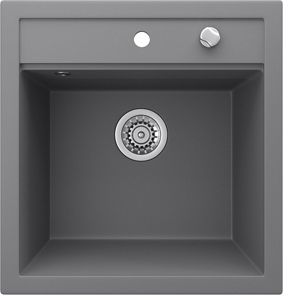 Bergström Tesa Spoelbak – 49 x 51 cm Grijs