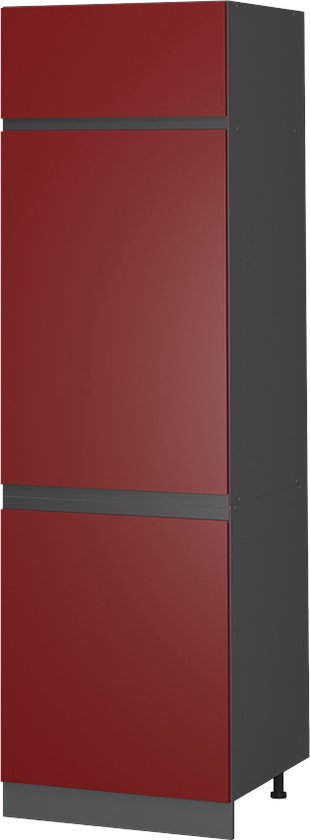 Vicco Armoire de transformation pour réfrigérateur R- Line, Anthracite/Anthracite, 60 cm en forme de J
