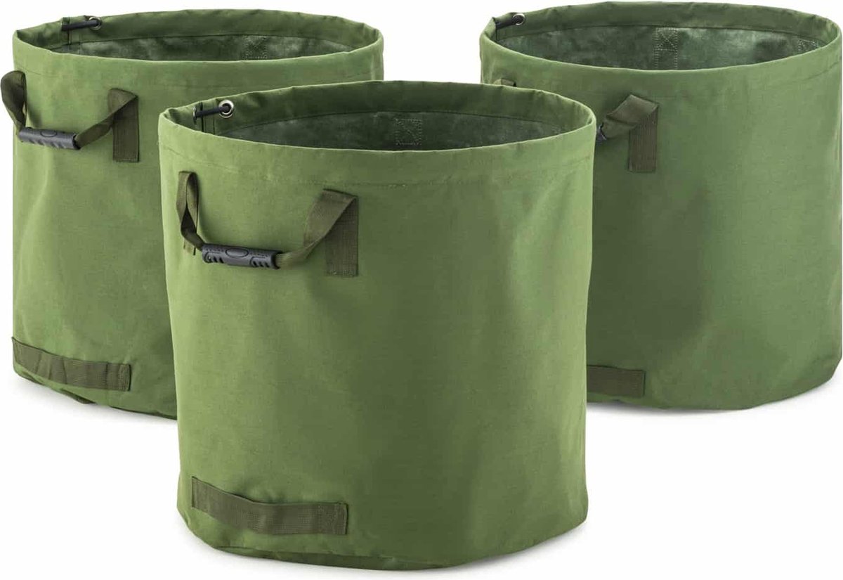 MOOWY Canvas tuinafvalzakken (3x 120 L)