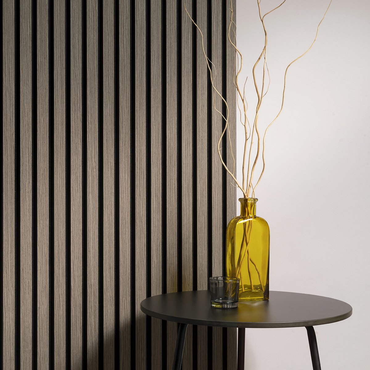 Akudeco® Akoestische wandpanelen - Akupanel - Lattenwand - Lichte walnoot - 270 x 60cm