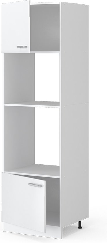 Vicco Armoire à micro-ondes R- Line, Wit/ Wit, 60 cm