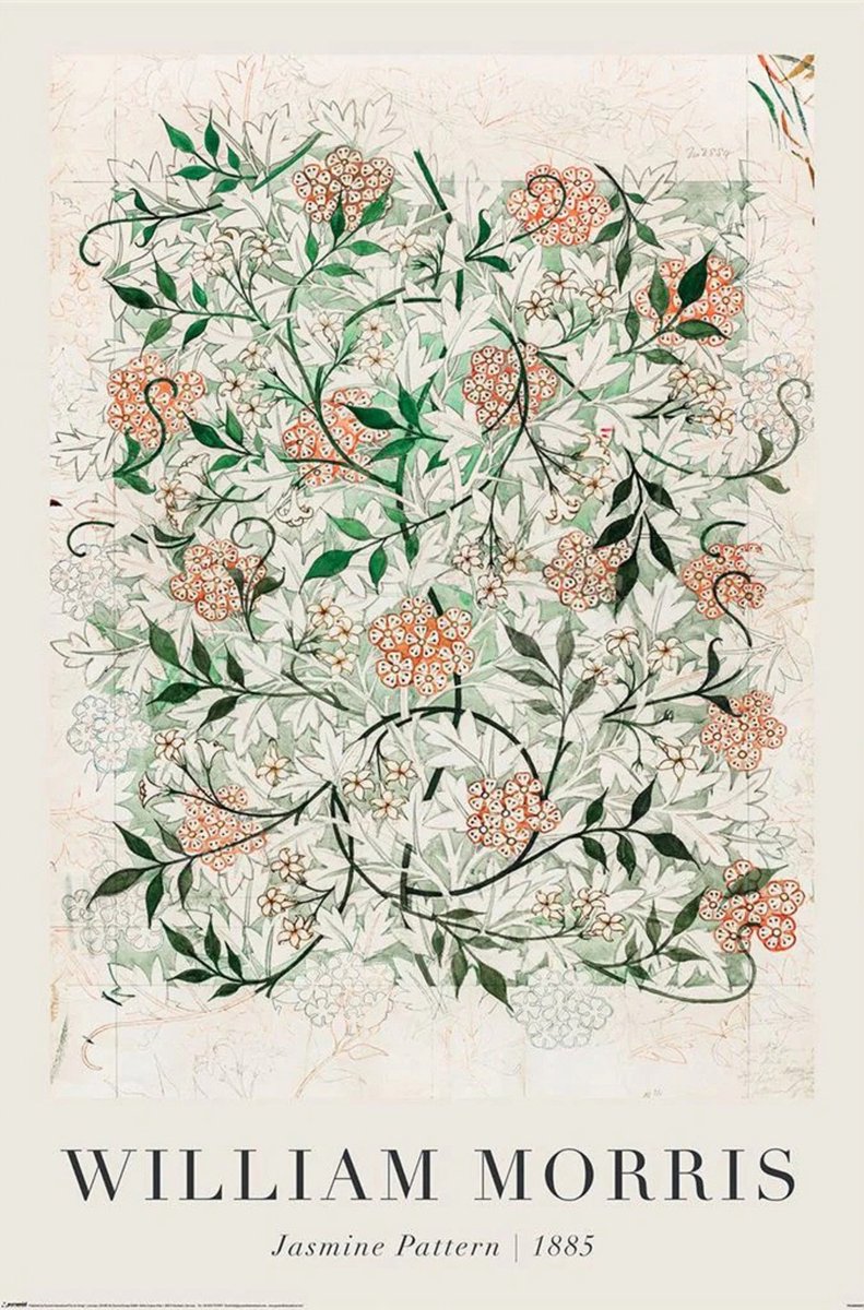 Pyramid Poster William Morris - Jasmine in Progress 61x91,5cm Divers