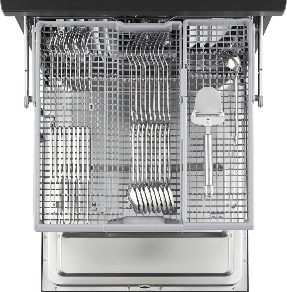 Inventum VVW6060AB energiezuinige vaatwasser - 14 couverts - Verstelbare bovenkorf - Besteklade-Bestekmand - Stil: 42 dB - 9 programma’s - Deur opent automatisch - Startuitstel - Energielabel A - Vrijstaand - Matzwart — afbeelding 5