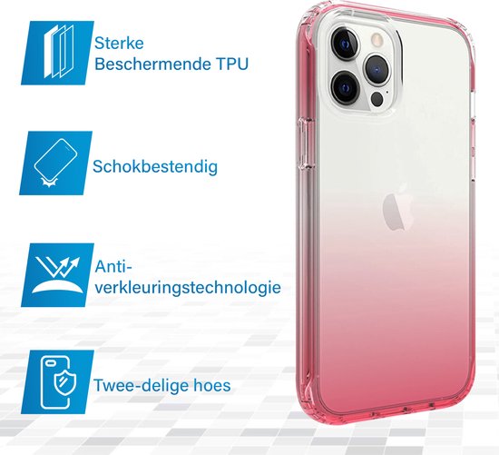 Coque Intégrale Samsung Galaxy A52s - 2 Pièces - Coque Arrière - Siliconen - Coque - TPU - Antichoc - Samsung Galaxy A52s - Transparent / Rose