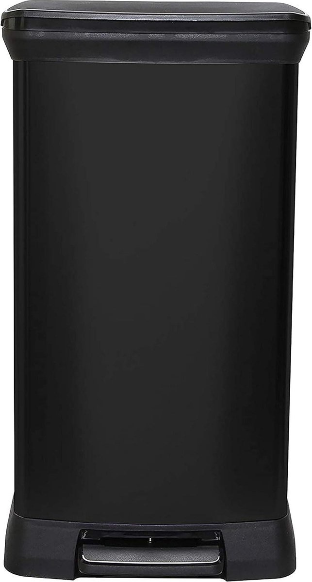 Goedkoopste Metal Effect 70 Gerecycled 50 Liter Touch Deco Bin - Zwart vegetable waste bin