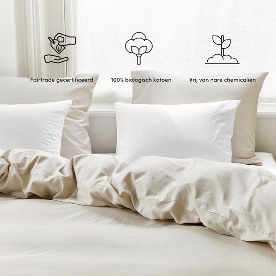 Ensemble de housse Yumeko satin de coton gris sable 240x220