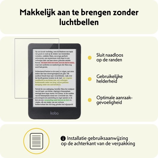 Hoesje Geschikt voor Kobo Clara Colour Hoes Bescherm Hoesje Case Sleep Cover Met Screenprotector - Hoes Geschikt voor Kobo Clara Colour Hoesje - Rosé Goud van Hoesje  — afbeelding 5